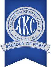american kennel club logo breeder of merit designation